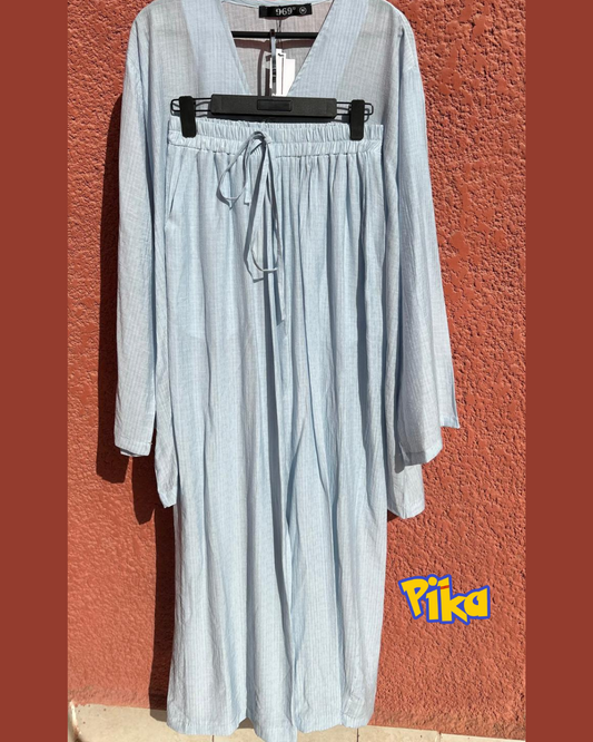Elegant two-piece linen set